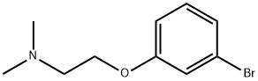 2-(3-ブロモフェノキシ)-N,N-ジメチルエタンアミン 化学構造式