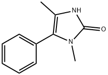 1,4-ジメチル-1,3-ジヒドロ-5-フェニル-2H-イミダゾール-2-オン 化学構造式