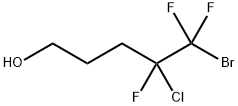 5-BROMO-4-CHLORO-4,5,5-TRIFLUOROPENTAN-1-OL Struktur