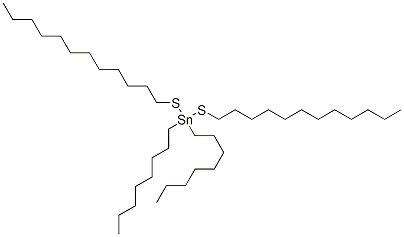 bis(dodecylthio)dioctylstannane Structure