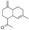 1-(1,2,3,4,4a,5,6,8a-Octahydro-7-methyl-4-methylenenaphthalen-1-yl)ethanone 结构式