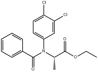 N-苯甲酰-N-(3,4-二氯苯基)-DL-丙氨酸乙酯, 22212-55-1, 结构式
