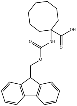 FMOC-1-氨基-1-环辛烷羧酸, 222166-38-3, 结构式
