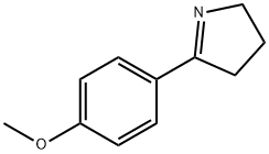 5-(4-甲氧基苯基)-3,4-二氢-2H-吡咯 结构式