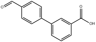 4'-甲酰基联苯-3-羧酸 结构式