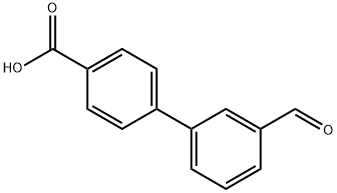 3'-FORMYL[1,1'-BIPHENYL]-4-CARBOXYLIC ACID 化学構造式