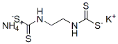 Potassium ammonium ethylenebis(dithiocarbamate) 化学構造式