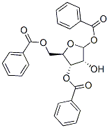1,3,5-Tri-O-benzoyl-D-ribofuranose Struktur