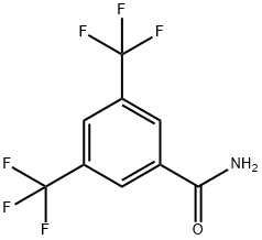 3,5-ビス(トリフルオロメチル)ベンズアミド 化学構造式