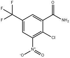 2-氯-3-硝基-5-(三氟甲基)苯甲酰胺,22227-47-0,结构式