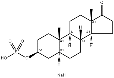 EPIANDROSTERONE SULFATE SODIUM, 22229-22-7, 结构式