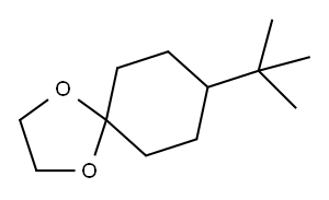 8-叔-丁基-1,4-二氧杂螺[4.5]癸烷, 2223-71-4, 结构式