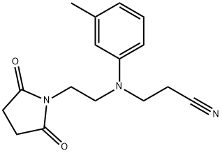3-[2-(2,5-二氧代吡咯烷-1-基)乙基-(3-甲基苯基)氨基]丙腈 结构式