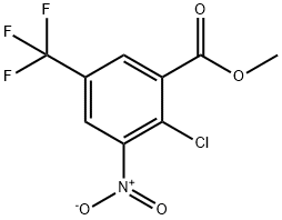 Methyl 2-chloro-3-nitro-5-(trifluoroMethyl)benzoate 结构式