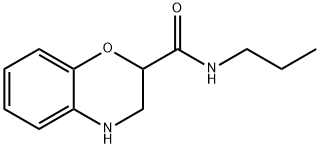 N-PROPYL-3,4-DIHYDRO-2H-1,4-BENZOXAZINE-2-CARBOXAMIDE Structure