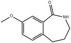 8-Methoxy-2,3,4,5-tetrahydrobenzo[c]azepin-1-one Struktur