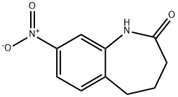8-硝基-1,3,4,5-四氢-2H-1-苯并吖庚因-2-酮 结构式