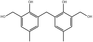 3,3'-亚甲基双(2-羟基-5-甲基苯甲醇),22247-58-1,结构式