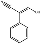 α-(ヒドロキシメチレン)ベンゼンアセトニトリル 化学構造式