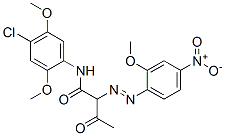 N-(4-chloro-2,5-dimethoxyphenyl)-2-[(2-methoxy-4-nitrophenyl)azo]-3-oxobutyramide Structure