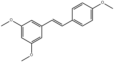 3,4',5-三甲氧基-反-二苯代乙烯,22255-22-7,结构式