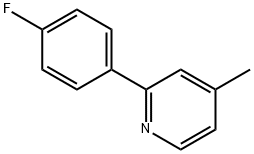 2-(4-FLUORO-PHENYL)-4-METHYL-PYRIDINE,222551-24-8,结构式