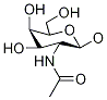 メチル2-アセトアミド-2-デオキシ-β-D-ガラクトピラノシド 化学構造式