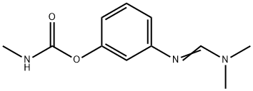 N-メチルカルバミド酸3-[(ジメチルアミノメチレン)アミノ]フェニル 化学構造式