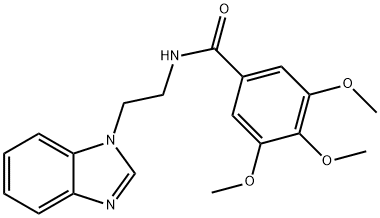 N-[2-(1H-Benzimidazol-1-yl)ethyl]-3,4,5-trimethoxybenzamide 结构式
