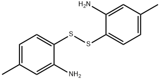 双(2-氨基-4-甲基苯基)二硫化物 结构式