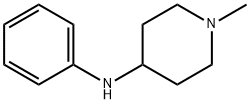 1-メチル-N-フェニル-4-ピペリジンアミン 化学構造式