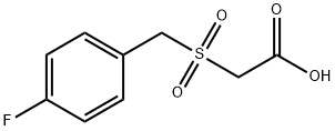 [(4-フルオロベンジル)スルホニル]酢酸 化学構造式