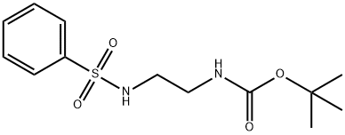 2-(フェニルスルホンアミド)エチルカルバミン酸TERT-ブチル 化学構造式