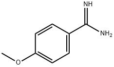 4-メトキシベンゼンカルボキシイミドアミド 化学構造式