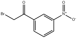 2-ブロモ-3'-ニトロアセトフェノン 化学構造式