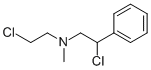 (2-CHLORO-ETHYL)-(2-CHLORO-2-PHENYL-ETHYL)-METHYL-AMINE Structure