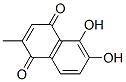 1,4-Naphthalenedione, 5,6-dihydroxy-2-methyl- (9CI) Structure