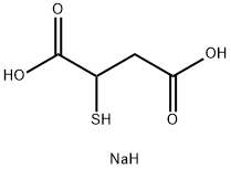 メルカプトこはく酸/ナトリウム,(1:x) 化学構造式