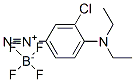 3-chloro-4-(diethylamino)benzenediazonium tetrafluoroborate  Struktur