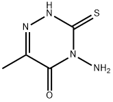 4-AMINO-3-MERCAPTO-6-METHYL-4H-[1,2,4]TRIAZIN-5-ONE Struktur