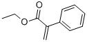 2-苯基丙烯酸乙酯,22286-82-4,结构式