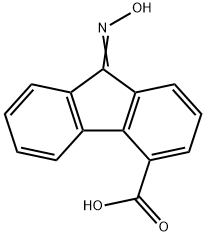 9-OXO-9-OXIME-FLUORENE-4-CARBOXYLIC ACID Struktur
