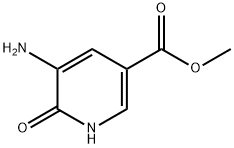 5-アミノ-6-ヒドロキシピリジン-3-カルボン酸メチル 化学構造式