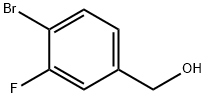 4-ブロモ-3-フルオロベンジルアルコール 化学構造式