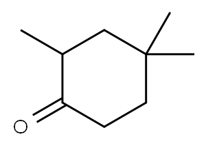 2,4,4-トリメチルシクロヘキサノン 化学構造式