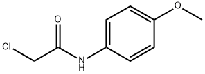 2-クロロ-N-(4-メトキシフェニル)アセトアミド 化学構造式