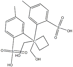 环丁烷1,1-二基双（亚甲基）双（4-甲基苯磺酸酯） 结构式