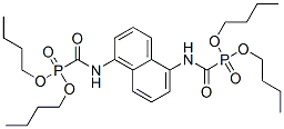 [1,5-Naphthylenebis(iminocarbonyl)]bisphosphonic acid tetrabutyl ester 结构式