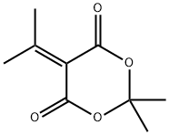2,2-dimethyl-5-(1-methylethylidene)-1,3-dioxane-4,6-dione Struktur