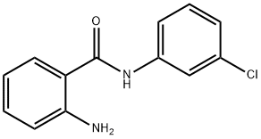 2-アミノ-N-(3-クロロフェニル)ベンズアミド 化学構造式